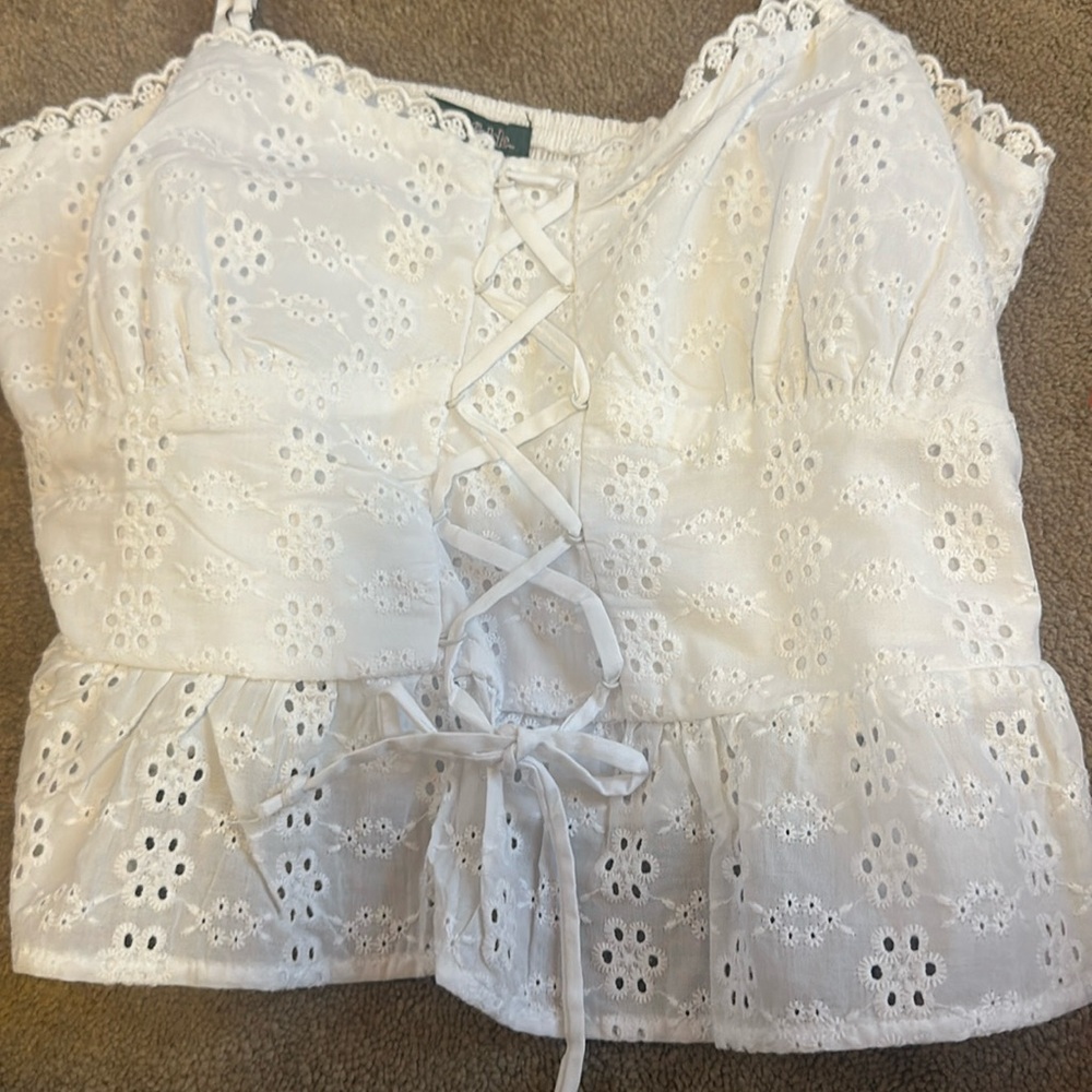 Corset type crop top